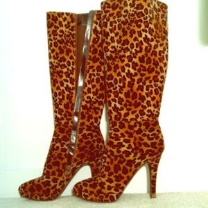 Leopard Boots - High Heel - SZ 7.5